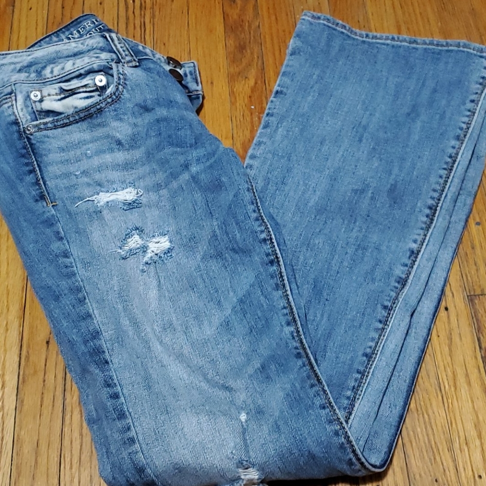 Distressed American Eagle jeans